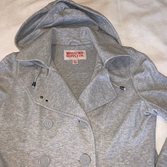 Mossimo Supply Co. | Sweatshirt Material Pea Coat - Picture 3 of 8